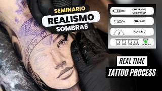 SEMINARIO REALISMO  COMO HACER UN RETRATO TATTOO [upl. by Xymenes30]