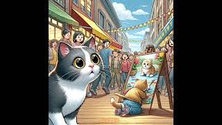 The kitten has a passion for painting cat catlover catcatfunnyfightcompilation [upl. by Musetta74]