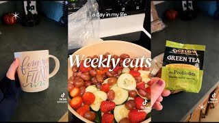 Weekly eats 💪🏼😊 [upl. by Dnamra]