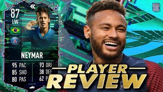 87 FLASHBACK NEYMAR PLAYER REVIEW FLASHBACK NEYMAR SBC  FIFA 22 ULTIMATE TEAM [upl. by Henebry717]