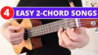 Easy 2 Chord Songs Beginner Ukulele Tutorial [upl. by Crissie300]