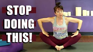 How to improve your butterfly stretch  What NOT to do in Baddha Konasana [upl. by Read]