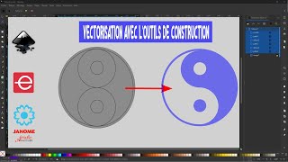 Vectorisation avec lOutils de Construction Inkscape [upl. by Drolet]