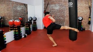 How to Do a Roundhouse Kick  Kickboxing Lessons [upl. by Lubin]