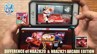 THE MAIN DIFFERENCE of NBA2K20 amp NBA2K21 on ANDROID amp IOS [upl. by Orestes203]