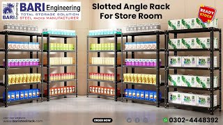 Customized Slotted Angle Rack  Steel Rack For Sale  Racks in Islamabad  industrialstorageracks [upl. by Ubald]