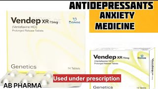 Vendep xR 75mg uses in Urdu  Antidepressant Drugs  venlafaxine uses in Urdu  Vendep medicine [upl. by Imhskal]