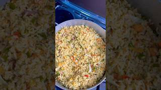 Nigerian fried rice nigerianfood nigerianfriedrice jollofrice rice youtubeshorts food cook [upl. by Ani]