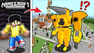 Titan DRILL MAN NILIGTAS sa HALIMAW ang Buong MINECRAFT pati UWU CITY sa Minecraft PE [upl. by Gardia]