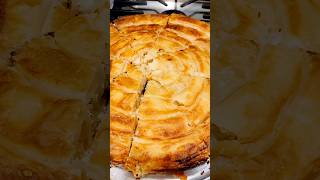 Zelnik Traditional pastry food shortvideo foodie shorts macedonia bulgaria pie pastry [upl. by Etiam294]