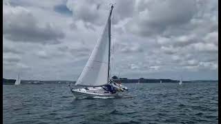 Sadler 29 seen here sailing in Carrick Roads [upl. by Chafee773]