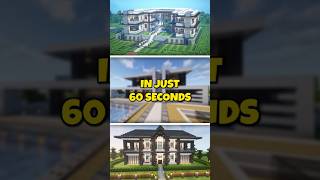 BUILD MODERN HOUSE IN MINECRAFT IN JUST MINUTES minecraft minecraftmods minecraftshorts shorts [upl. by Netsyrk735]