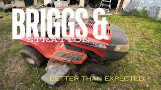 PAID 50 for this Briggs amp Stratton Ride on mower  FIXED [upl. by Arraeic]