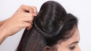 5 easy and quick hairstyle with half saree  wedding hairstyle  party hairstyle  ladies hairstyle [upl. by Angeline]