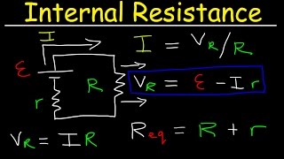 Internal Resistance of a Battery EMF Cell Terminal Voltage Physics Problems [upl. by Leoni]