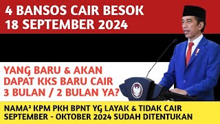 4 BANSOS CAIR BESOK❗️KPM PKH BPNT YG LAYAK amp TIDAK CAIR SEPTEMBEROKTOBER SUDAH DITENTUKAN [upl. by Daye]