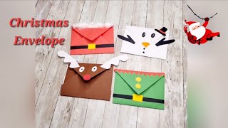 How To Make Christmas EnvelopeDIY Christmas Envelope DIY christmas Envelope [upl. by Kassaraba]