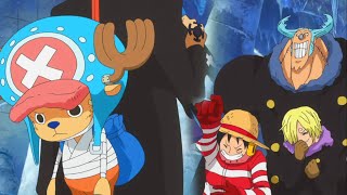 Straw Hats messing with Law carrying Chopper on his sword like a Little keychain 😂😂😂 One piece [upl. by Damick]