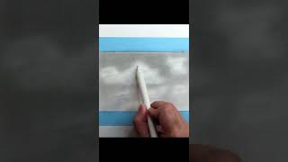 Easiest Way of How To Draw Realistic Clouds shorts howtodrawclouds drawclouds [upl. by Lambart989]