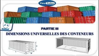 DIMENSIONS UNIVERSELLES DES CONTENEURS [upl. by Noel]