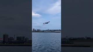 Embraer E190 takeoff from London city airport aviation uk [upl. by Philine18]