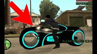 Riding across the map with a Homie on a Tron Legacy bike  GTA San Andreas mod [upl. by Annahsad]