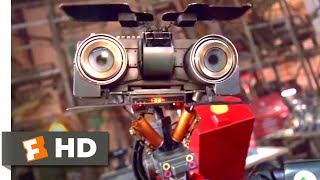 Short Circuit 2 1988  Manic Robot Scene 210  Movieclips [upl. by Dyrraj]