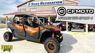 ALL NEW 2024 CFMoto Zforce 950 Sport 4 CFMotos FIRST 4 Seater Sport SXS Walk Around amp First Ride [upl. by Braeunig353]