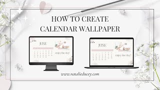 How to Create a Desktop andor Laptop Wallpaper Calendar using Canva CanvaTips CanvaTutorial [upl. by Thinia]