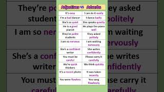 Adjectives VS Adverbs [upl. by Pinckney]