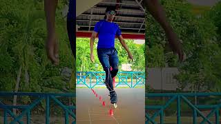 1 Foot Front  Freestyle Slalom Skate Training [upl. by Calle756]