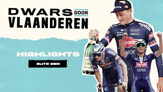 HIGHLIGHTS Elite Men  DWARS DOOR VLAANDEREN 2022 [upl. by Cuthburt]