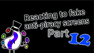 Reacting to fake anti piracy screens Part 12 [upl. by Sofie]