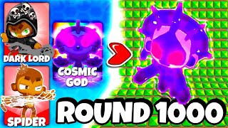 Unlimited MODS  Infinite UPGRADES vs ROUND 1000 Modded BTD 6 [upl. by Oicnecserc610]