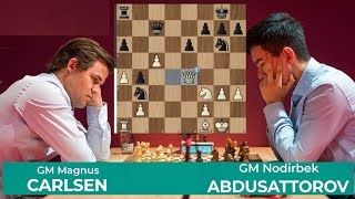 Magnus Carlsen vs Nodirbek Abdusattorov  Superbet Rapid amp Blitz Poland 2024 [upl. by Alraep542]