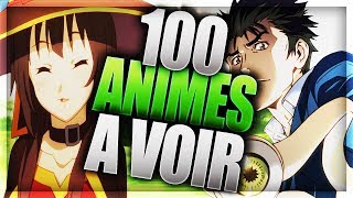 100 ANIMES INCONTOURNABLES en 10 MINUTES [upl. by Swetlana]