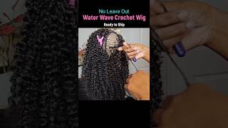 No Leave Out Water Wave Crochet Wig 💕 [upl. by Pond]