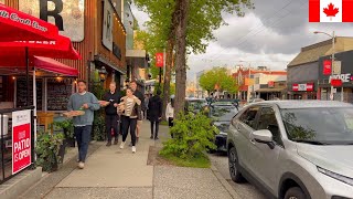 🇨🇦🌥️【HDR 4K】Vancouver Kitsilano to Downtown Walk From Kitsilano to Burrard St May 2023 [upl. by Annayt243]