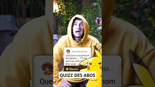 PIKACHU sappelle JEANLUC  Really  😭 Jerezalto Jo shorts holidayswithyoutube quizz [upl. by Bremer552]