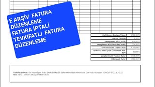 TEVKİFATLI E ARŞİV FATURA KESME  FATURA İPTAL ETME  E ARŞIV FATURA DÜZENLEME 2022 [upl. by Notserk]