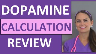 Dopamine IV Drip Calculation amp Nursing Considerations Pharmacology Implications [upl. by Carmencita]