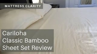 Cariloha Classic Bamboo Sheets Review  Softest sheets on the planet [upl. by Narcissus546]