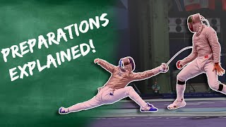 Preparations in Sabre  Fencing Explained 🤺 [upl. by Refitsirhc]