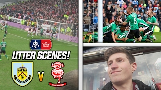 FIGHTS DRAMA SCENES CUP MAGIC  BURNLEY 01 LINCOLN FA CUP SHOCK VLOG [upl. by Aenahs]