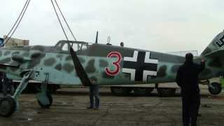 Messerschmitt BF 109  Płocki Piknik Lotniczy 2009  air show Płock [upl. by Annibo]