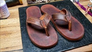 Leather Flip Flops Update amp Improvement [upl. by Toh]