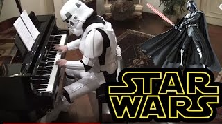 Starwars The Imperial March on Piano  Darth Vaders Theme [upl. by Noellyn]