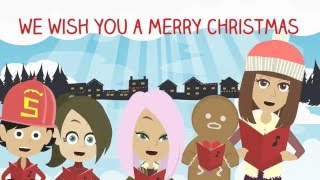 We Wish You a Merry Christmas Only refrain with lyrics [upl. by Adidnac]