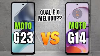 MOTO G23 VS MOTO G14 COMPARATIVO QUAL COMPRAR  📱 canaldwn [upl. by Nivalc]