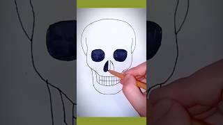 Unlock Your Inner Artist StepbyStep Skull Drawing shorts art [upl. by Nika346]